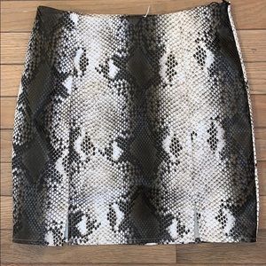 Snakeskin Skirt with Slits